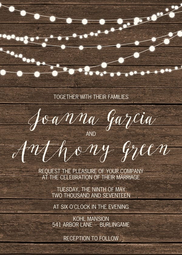 10+ Places To Buy Rustic Theme Wedding Invitations