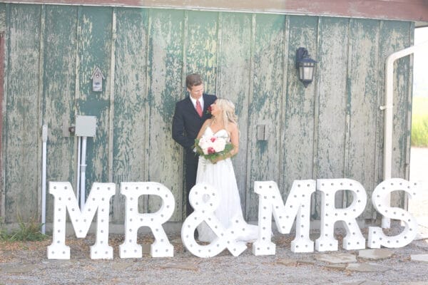 Huge MR & MRS Marquee Letters For Rent