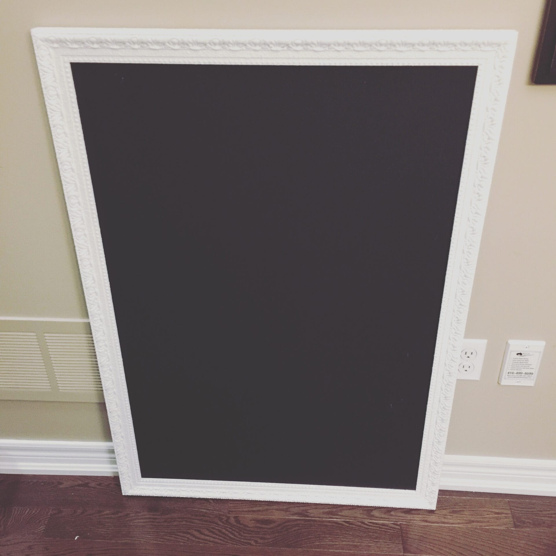 Large Freestand White Chalkboarc