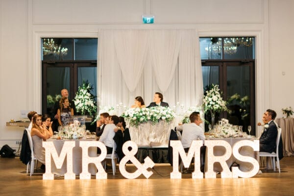 Large MR & MRS Marquee Letters