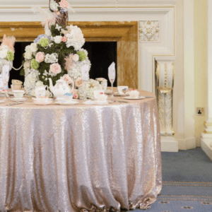 Champagne Sequin Tablecloth