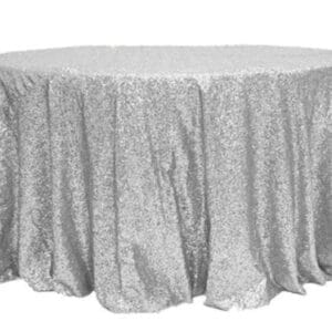 Silver Sequin Tablecloth