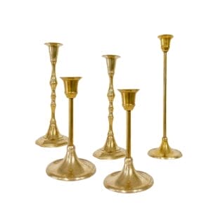 Lan Gold Candlesticks Holder Taper Rental for Weddings and Events
