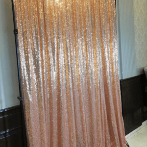 Rose Gold Sequin Backdrop