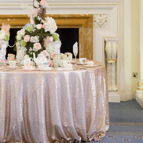 Vintage Bash 1 10+ Places to Rent Champagne Sequin Table Cloths in Toronto