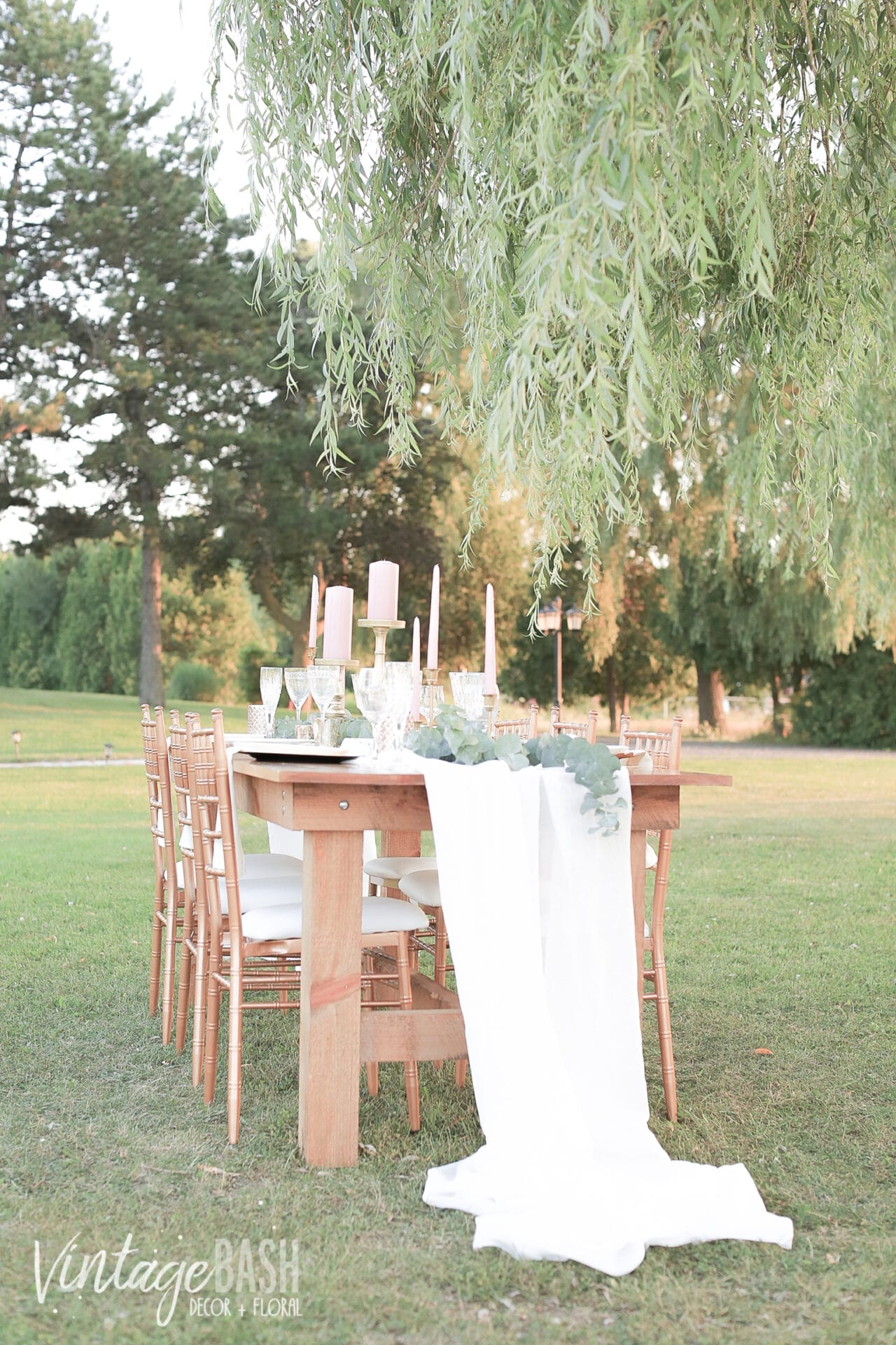 styled vintagebash 206 Simple Greenery Theme Wedding Idea