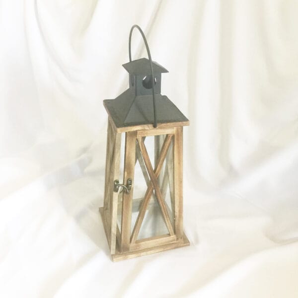 alisha wooden rustic lantern 5.5 Alisha Wooden Rustic Lantern