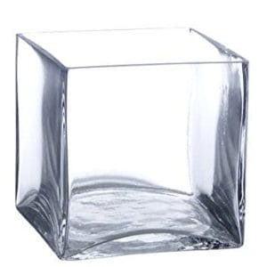 Square Clear Vase