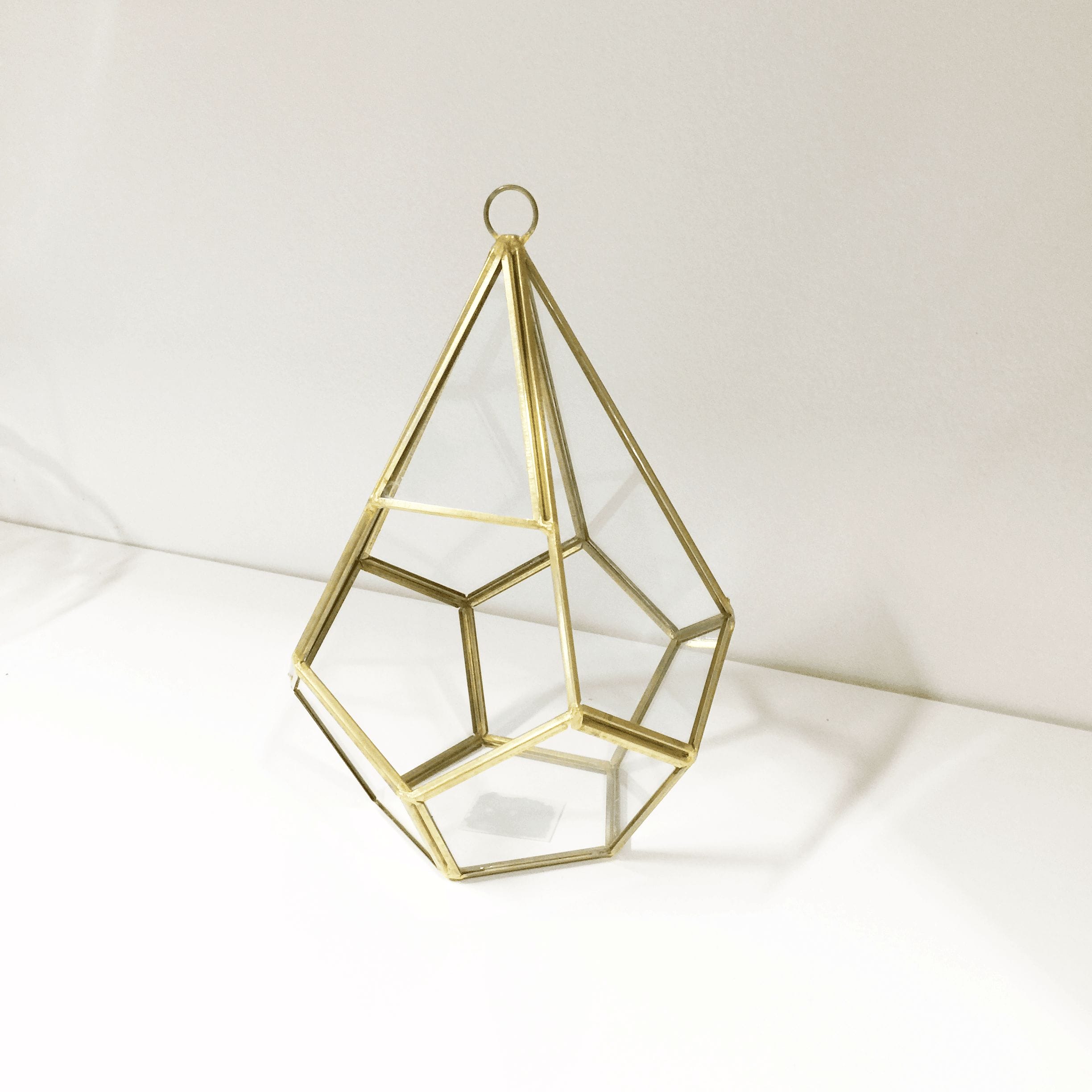 Mismatched Medium Geometric Gold Terrariums - Image 10