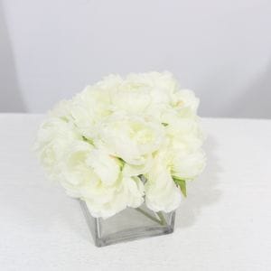 White Silk Flower Arrangement