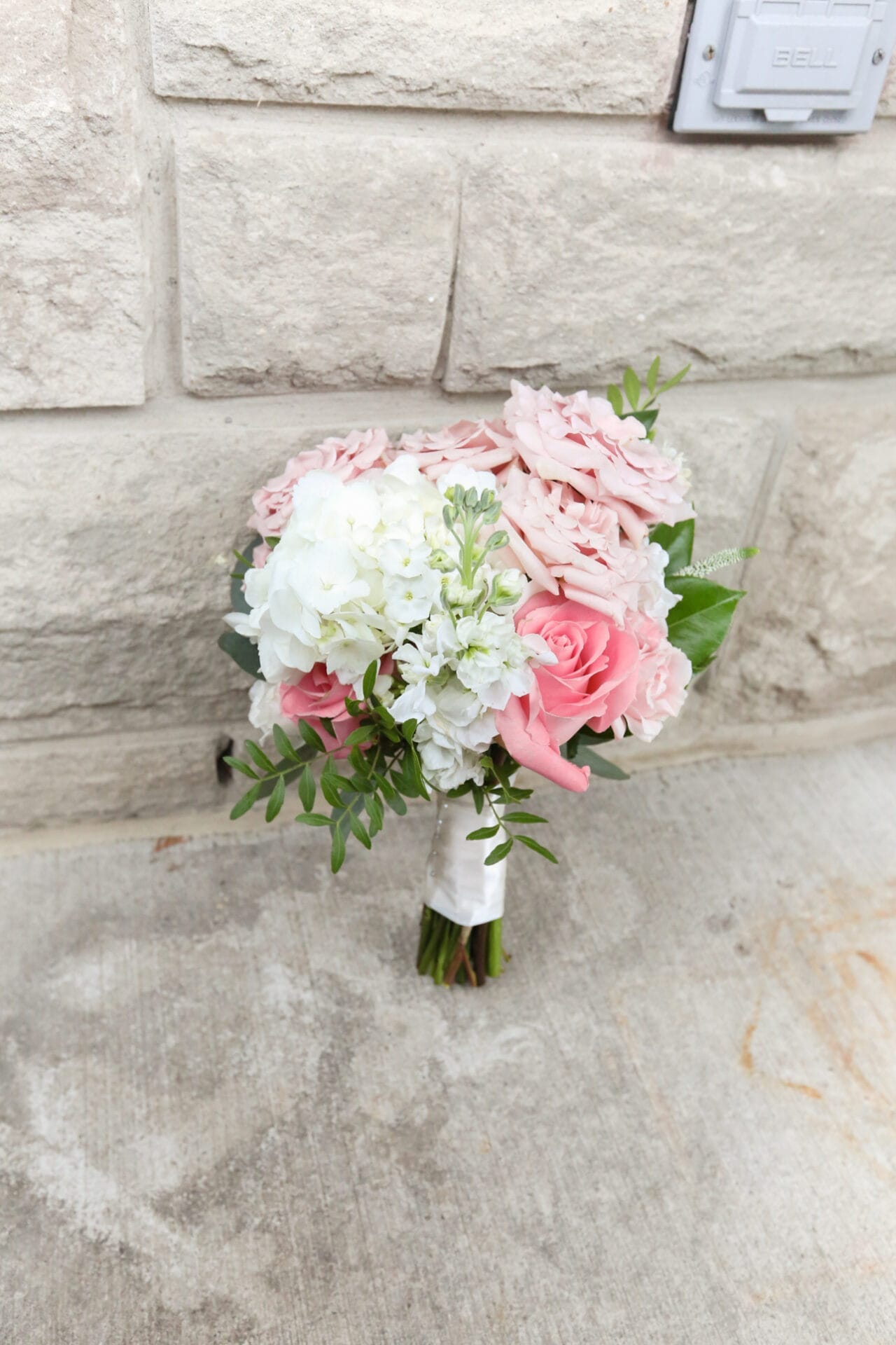 Blush Pink White Bouquet Wedding Bride