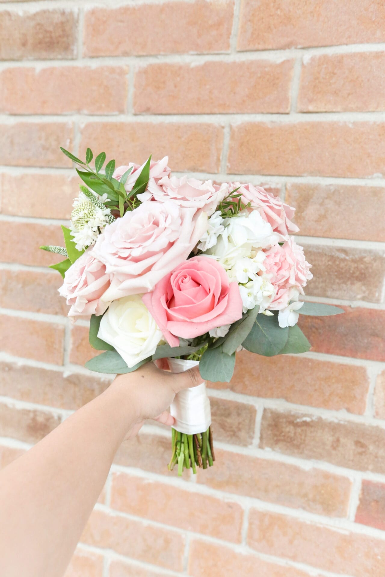 Vintage Blush Pink Garden Modern Bride Bouquet Wedding