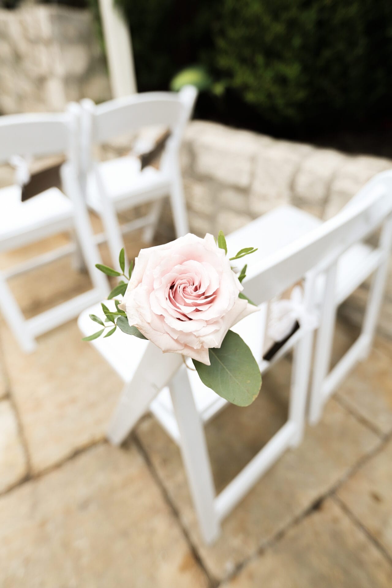 Aisle Marker Blush Wedding Flower