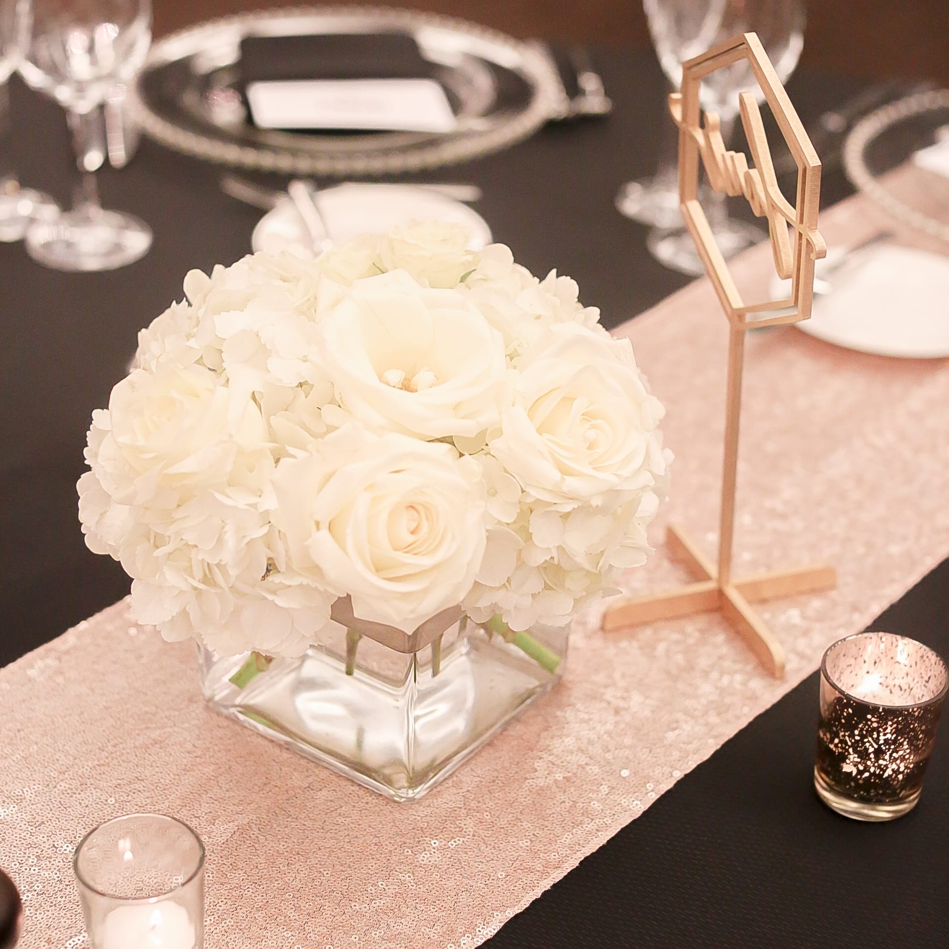 Simple All White Arrangement