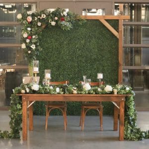 Rustic Setup Backdrop Wooden Arch