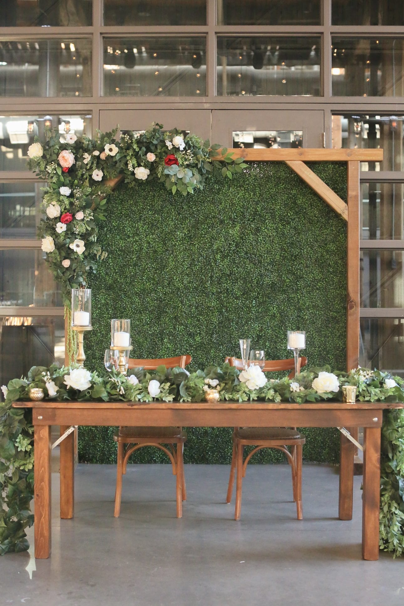 Rustic Backdrop Wooden Arch