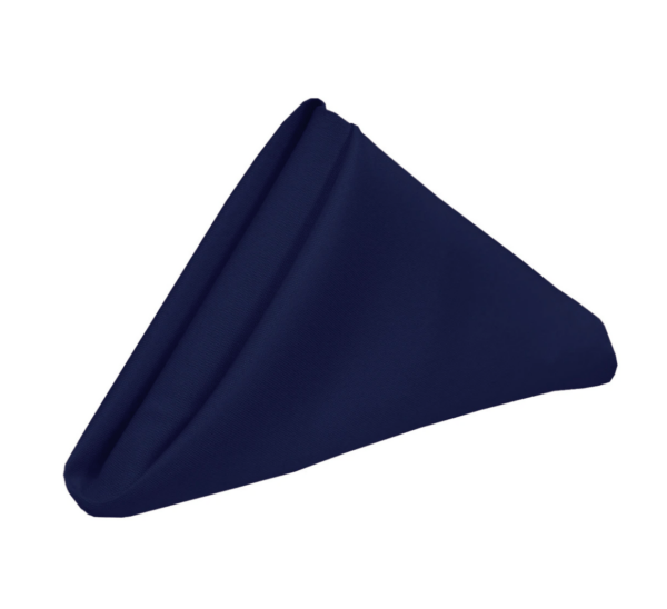 navy blue napkin 20x20 polyester Logan Navy Blue Napkin