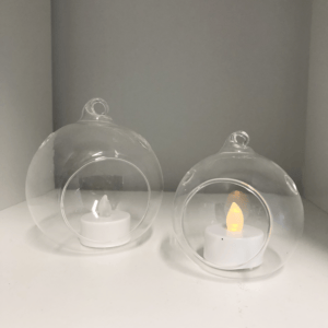 Quin Hanging Clear Candle Holder