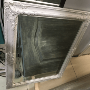 Sierra Mirror Distressed White