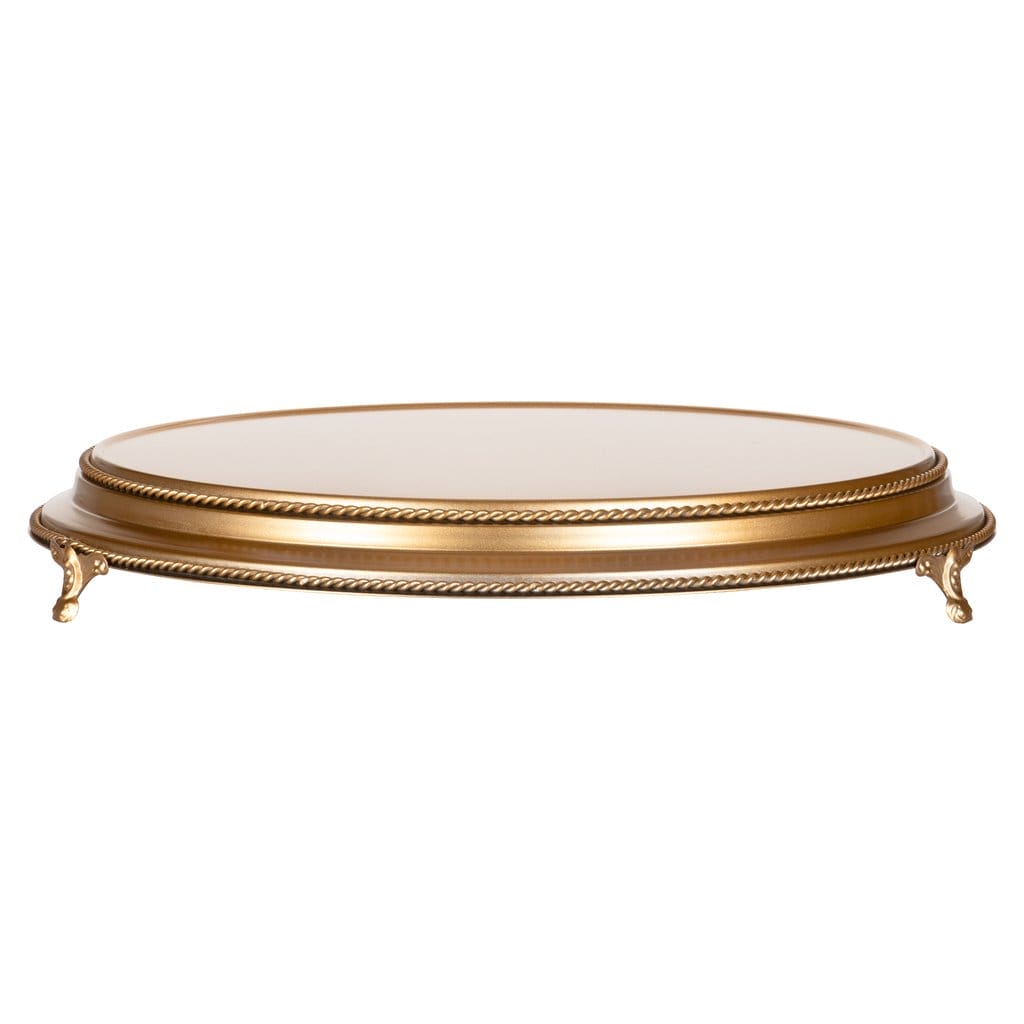 Ara Gold Round Cake Stand Plateau