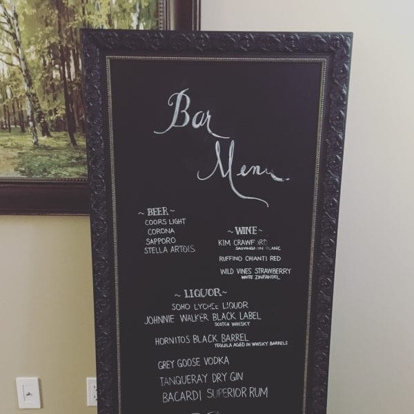 huge vintage chalkboard 10 Beautiful Wedding Seating Chart Ideas