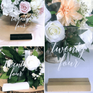 Acrylic Table Numbers