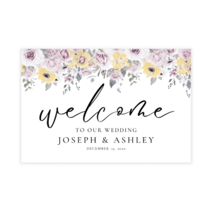 Yellow Vintage Welcome Sign