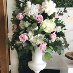 Alessandra Silk Garden Style Floral Arrangement Backdrop