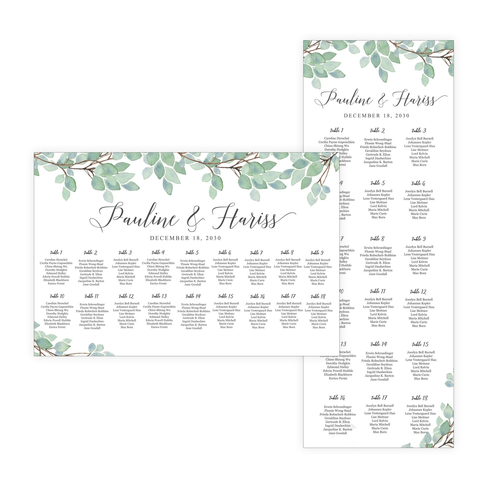 Half Arch Seating Chart Rental • VintageBash