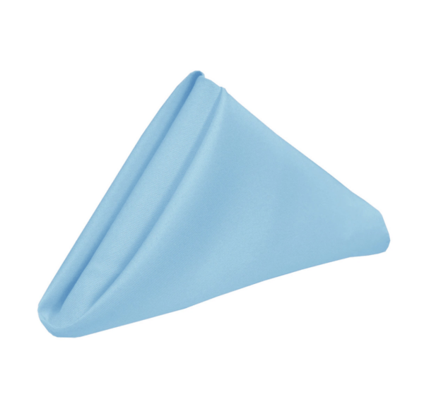 light blue napkin 20x20 polyester Logan Light Blue Napkin