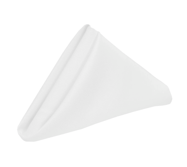 white polyester napkin Logan White Napkin
