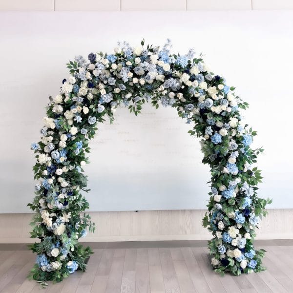 Blue Light Blue Flower Arch Wedding Event