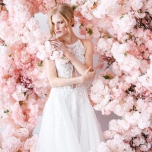 Pink Cherry Blossom Wedding Backdrop