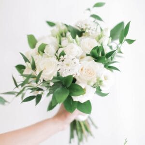 Bride Bouquet White & Green