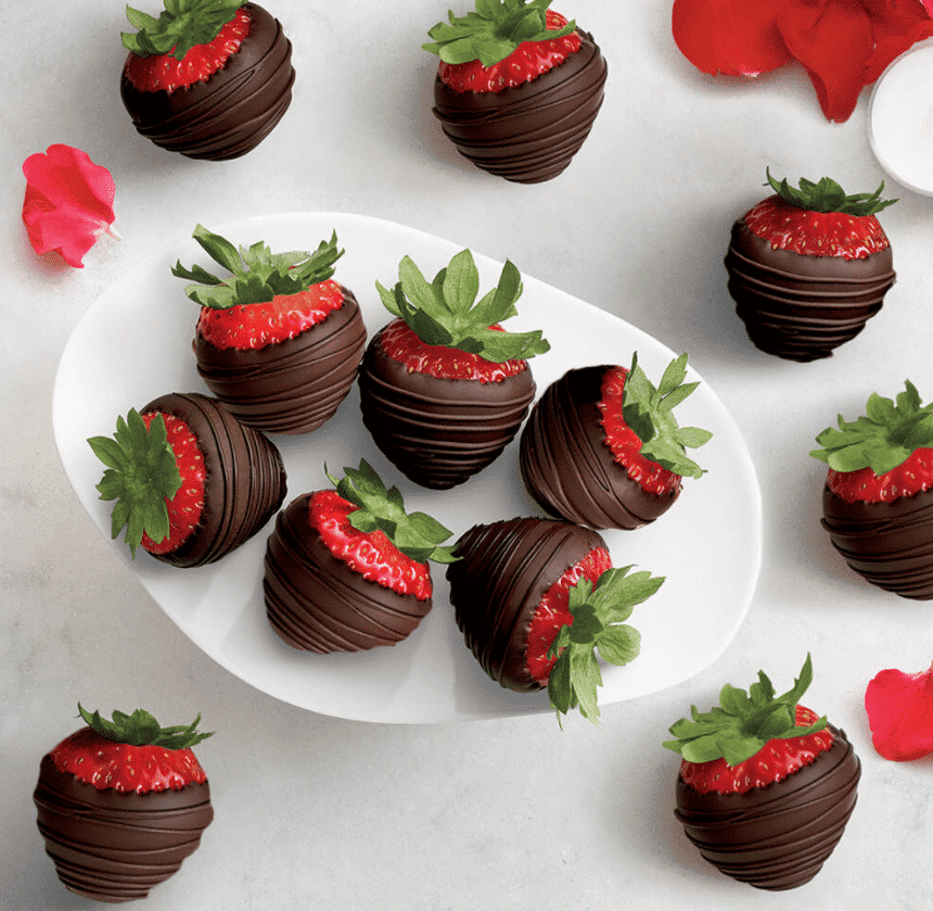 GODIVA chocolate-covered strawberries