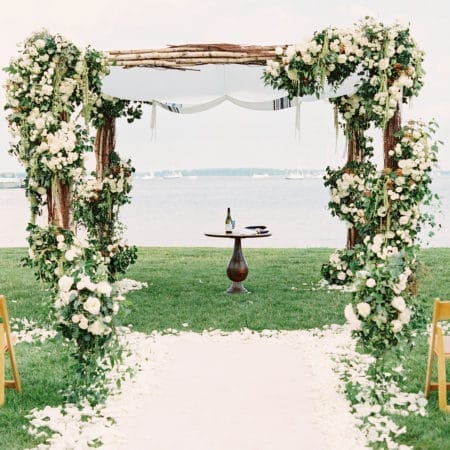 Petals & Oak Arch Bohemian Wedding
