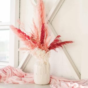 Pink Dried Floral Arrangement