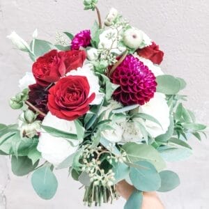 Wedding · Burgundy Love Bridal Bouquet