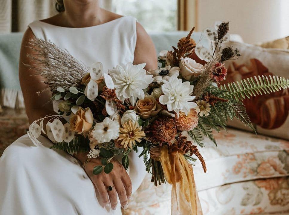 rustic garden style bouquet