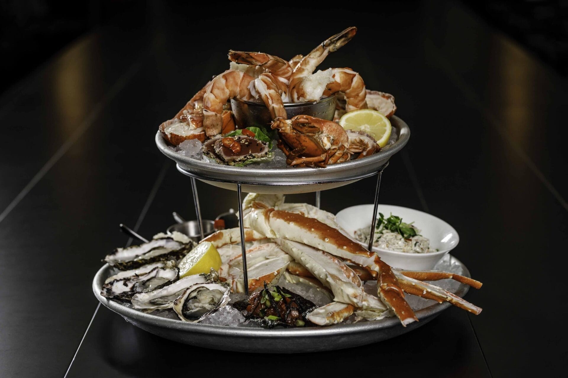 seafood towering platter
