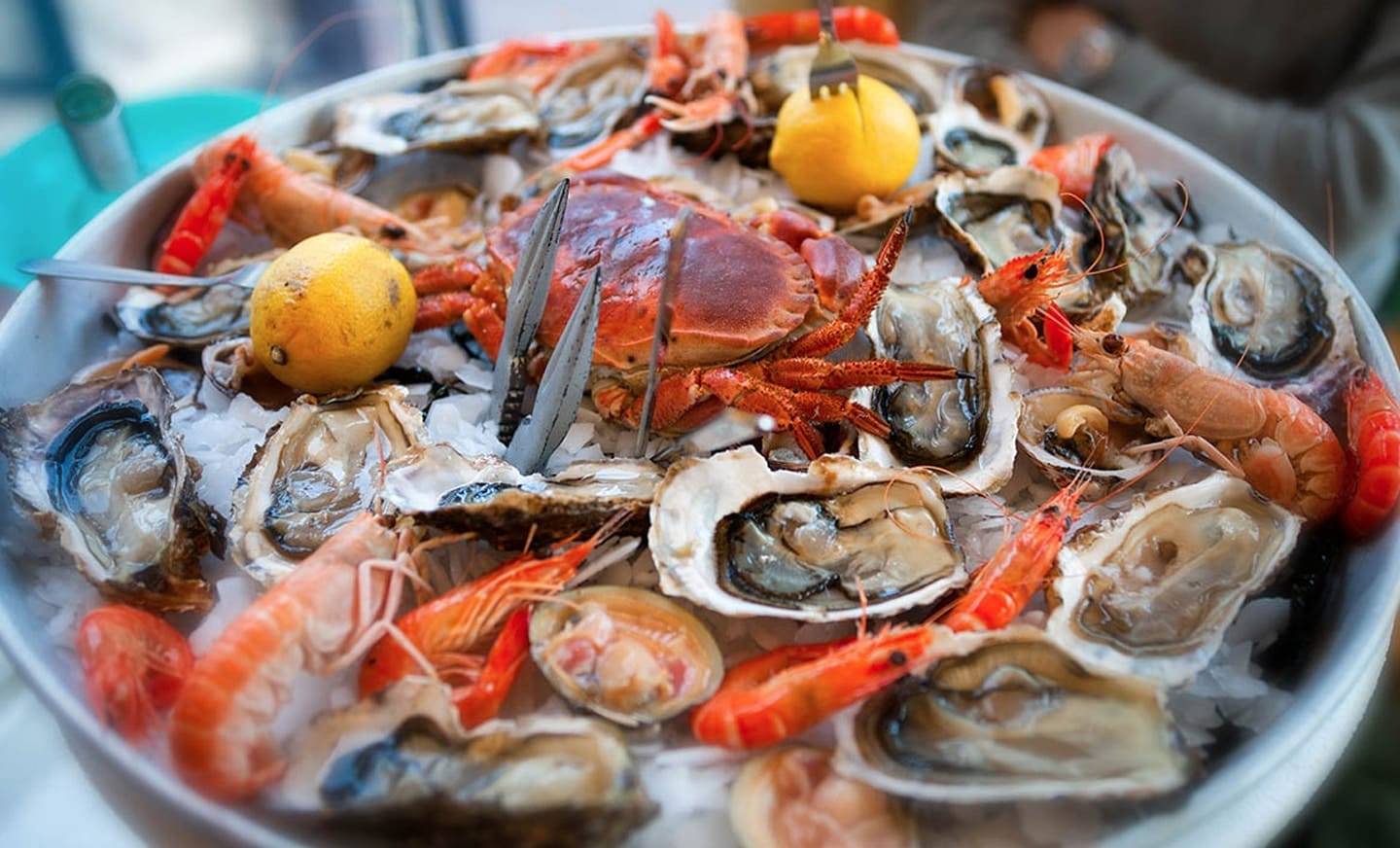 fresh seafood platter