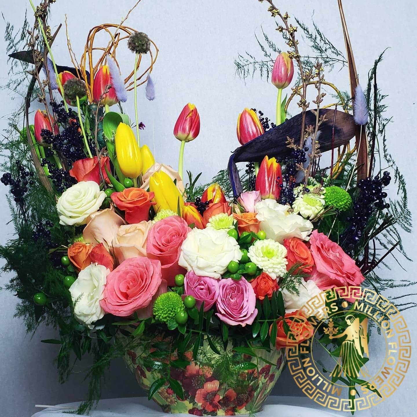 sculptured flower arrangement