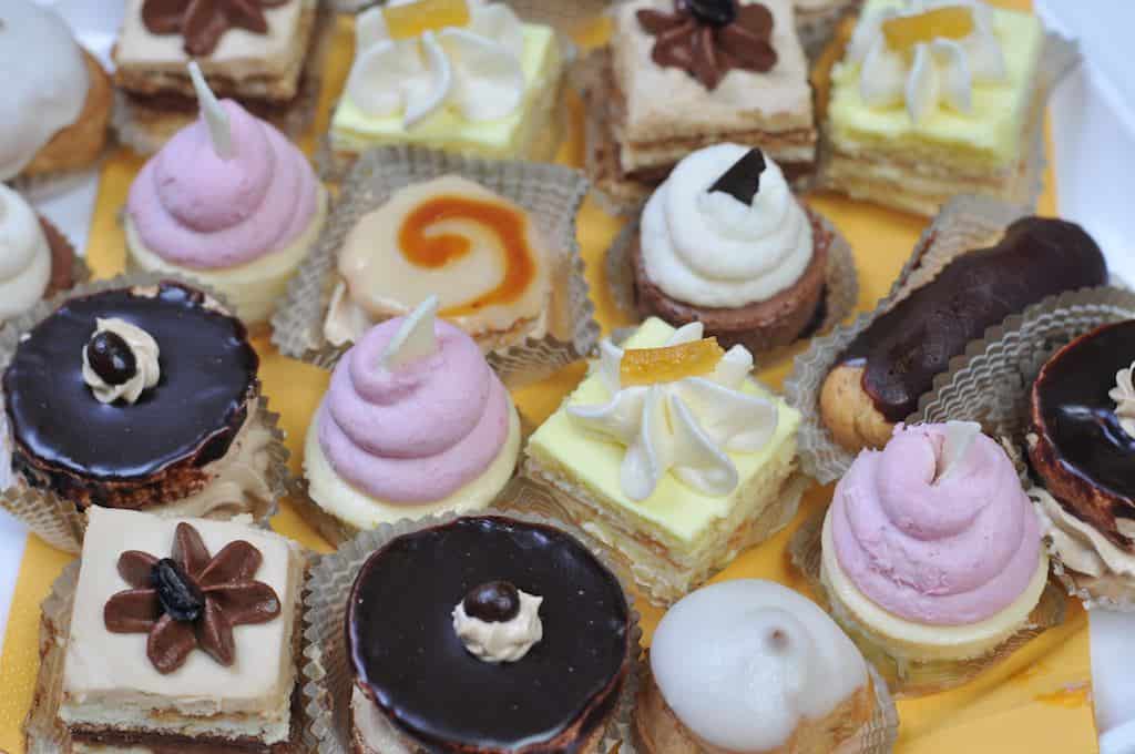 Pumpernickels, assorted desserts