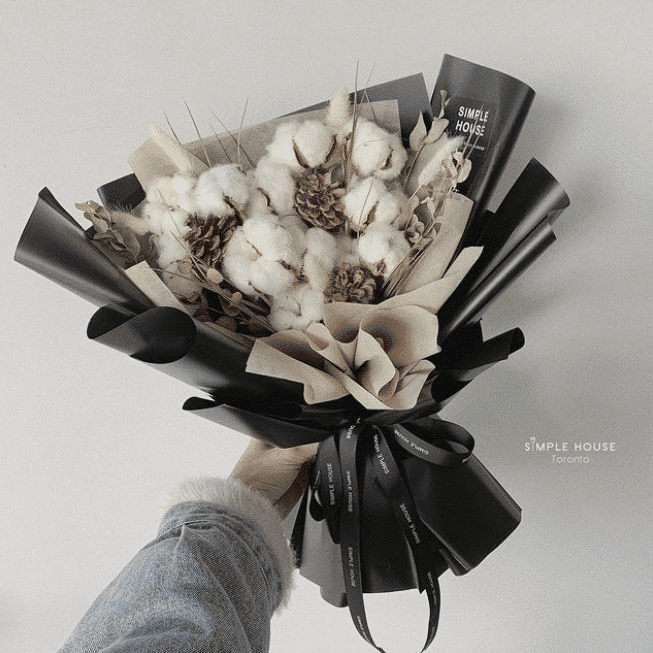 dried hand-tied bouquet