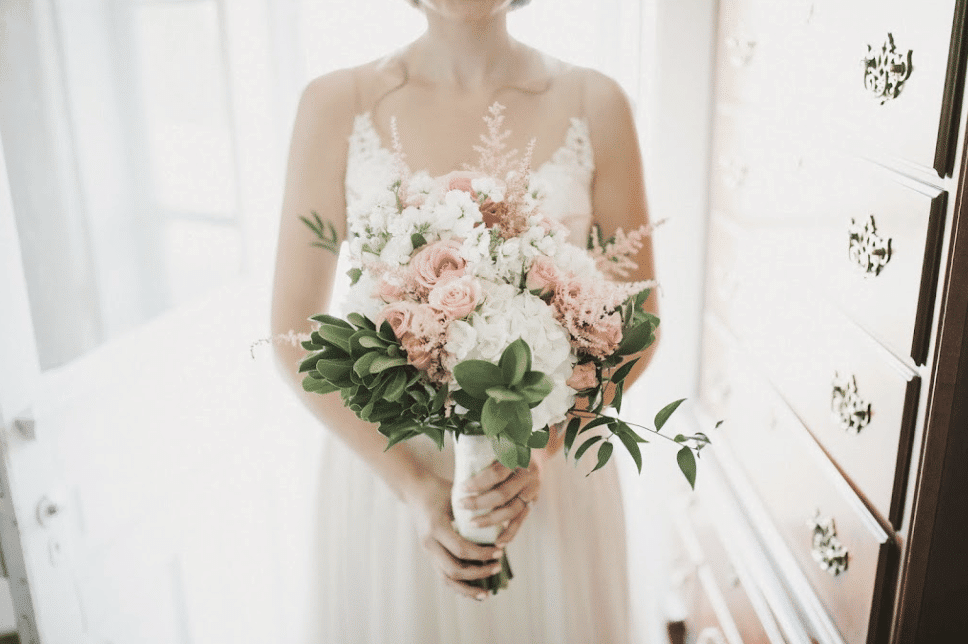 blush bridal bouquet 