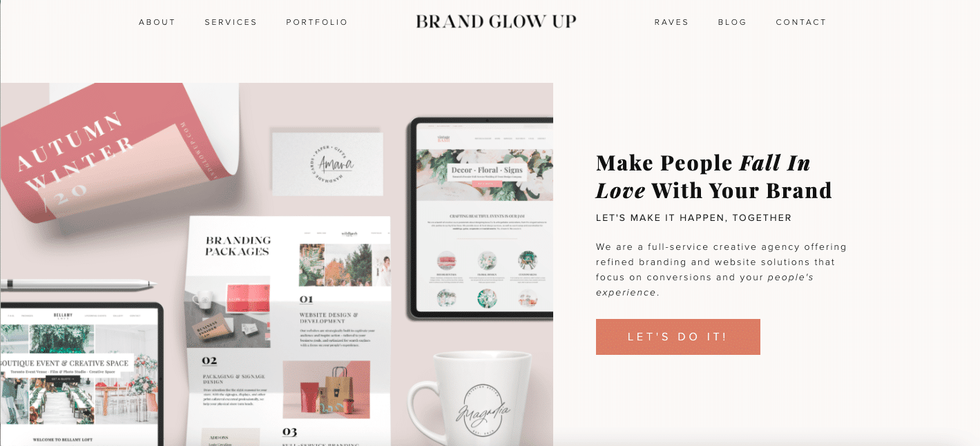 brand glow up marketing agency