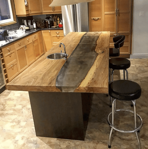 custom live edge wood