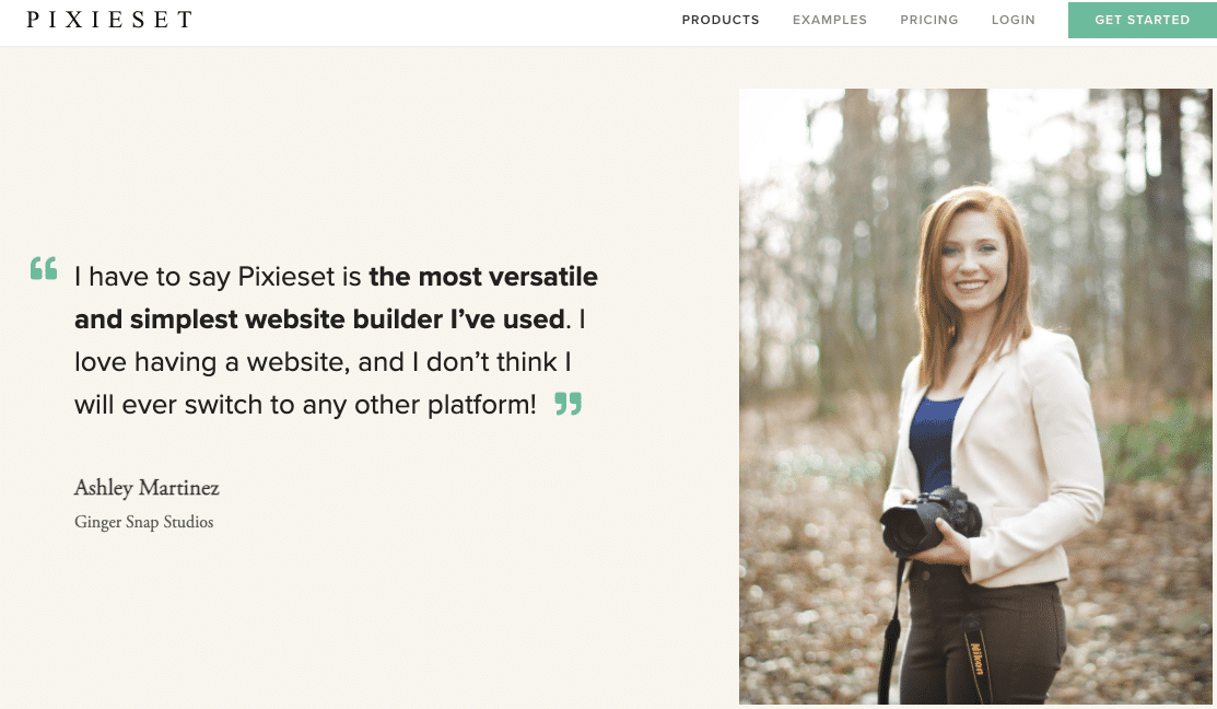 website builder for photographers