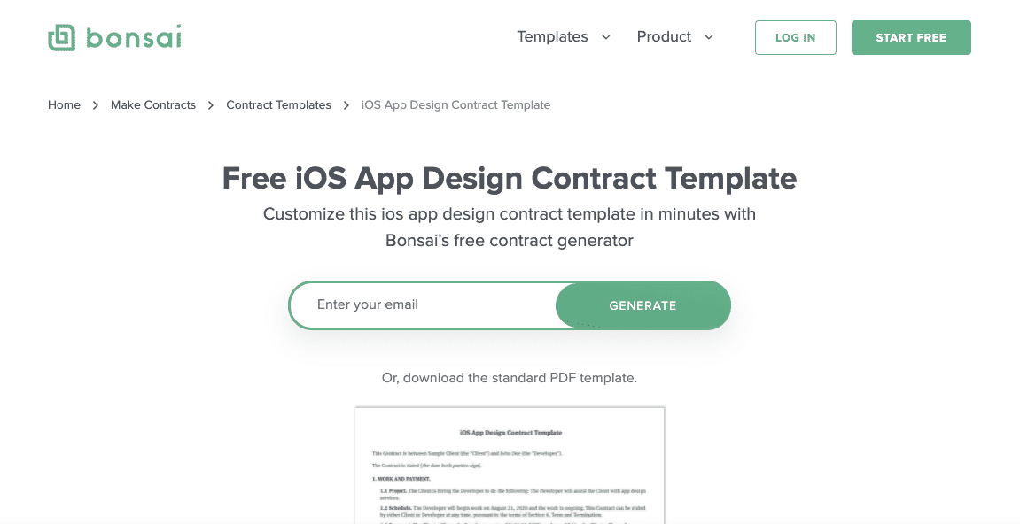 website and apps for designing contracts