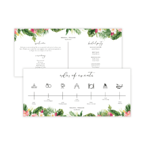 Tropical Program Card